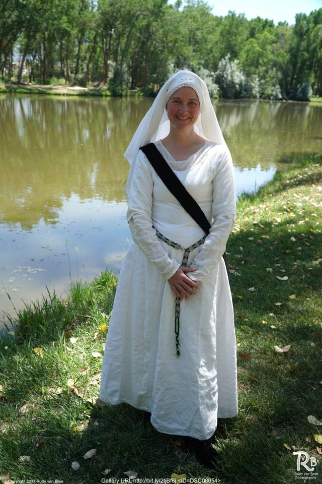 Red, All Linen from Fabrics-store.com
White linen sleeveless shift, then long sleeve kirtle, and then a...