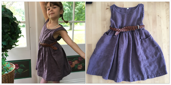 Anne, Designed by me, my daughters dress in Montana Grape. No pattern, just winged it. The pockets are my...
