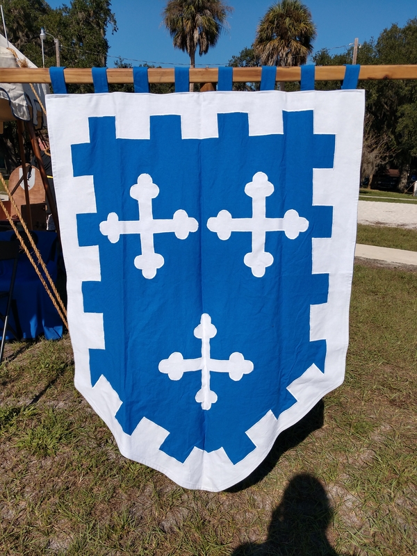 Crissy, Banner made of Royal Blue and White, ILO 19.