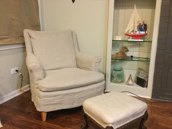 Gladys, Used Smokey taupe in natural for a very comfortable chair.  Very happy with results.