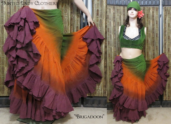 Lady Faie, Tribal Belly Dance or Pirate--"Brigadoon" color palette featuring Lady Faies hand dyed Ve...