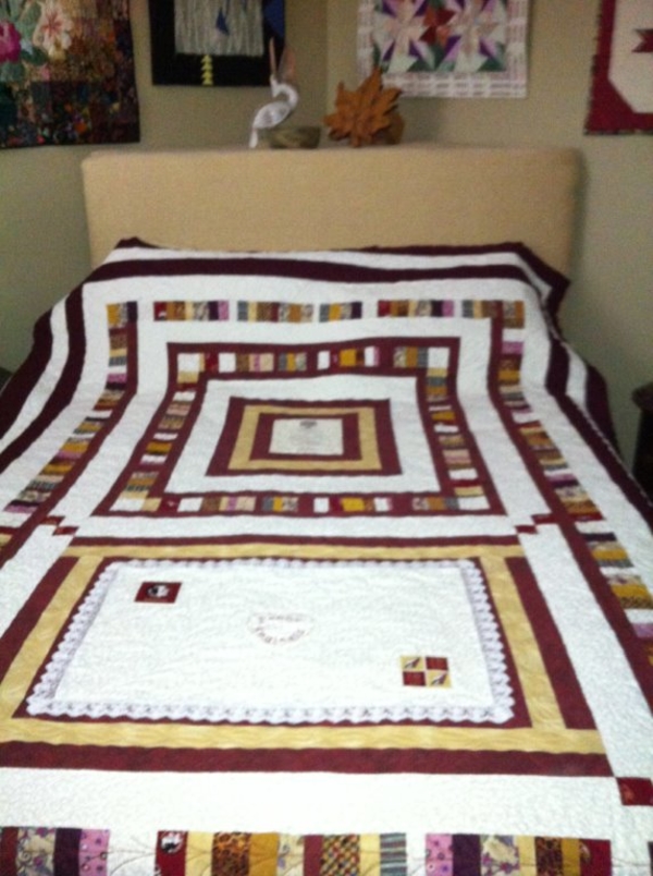 Carole, I made this quilt using the colors of FSU &amp; the logos from that school as a gift for a grand...