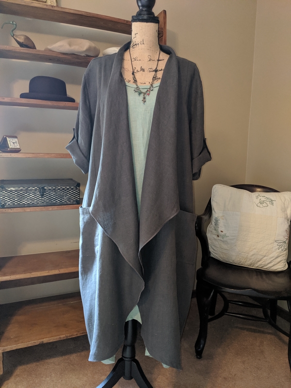 Jane, IL019 Nine Iron Waterfall Jacket. Great fabric to work with.
#SunRagsStudio