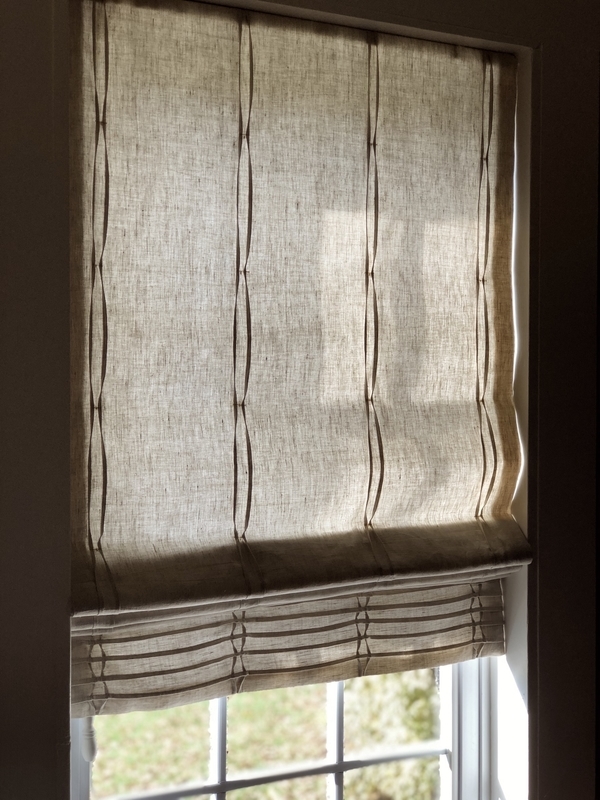 Heather, Vertical tucks were made by pulling threads, then sewn together with seed beads added. This shade is...