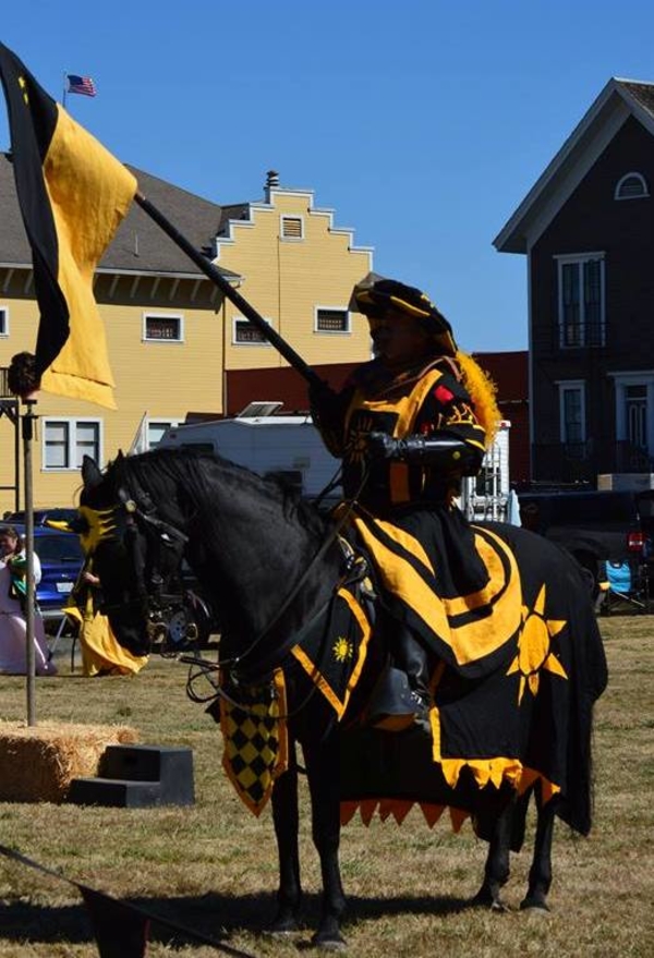 Richard, Medieval Landsknecht 1400-1500s Waffenfrock and Horse Barding-