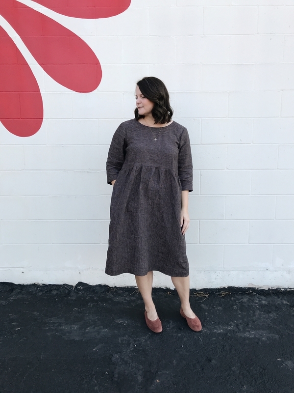 Christina, I recently made inide pattern from Anna Allen; it is called the Demeter Dress. It is very simple sha...