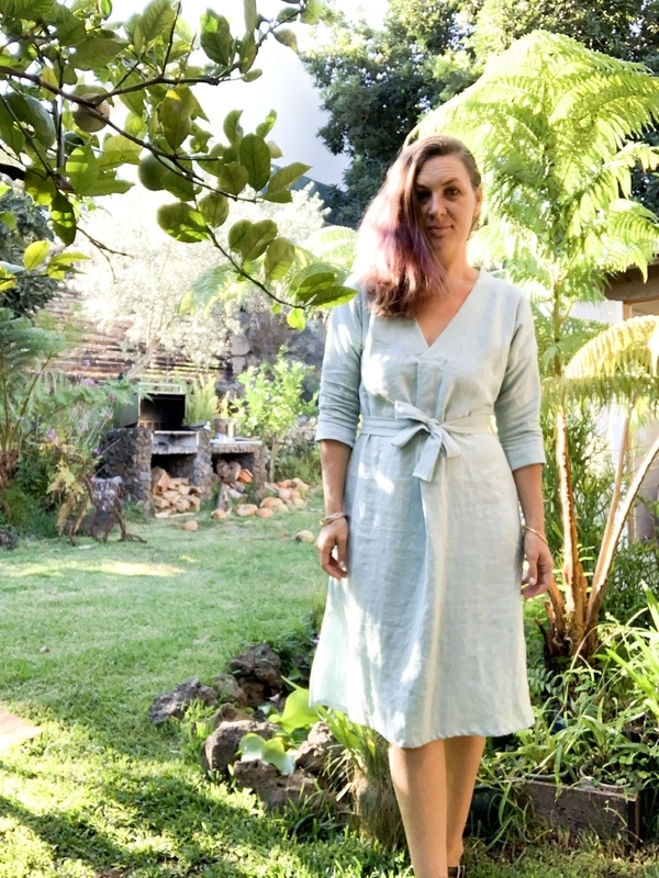 Caramiya, Self drafted linen dress made in medium weight linen with belt. To see my other makes check out my i...