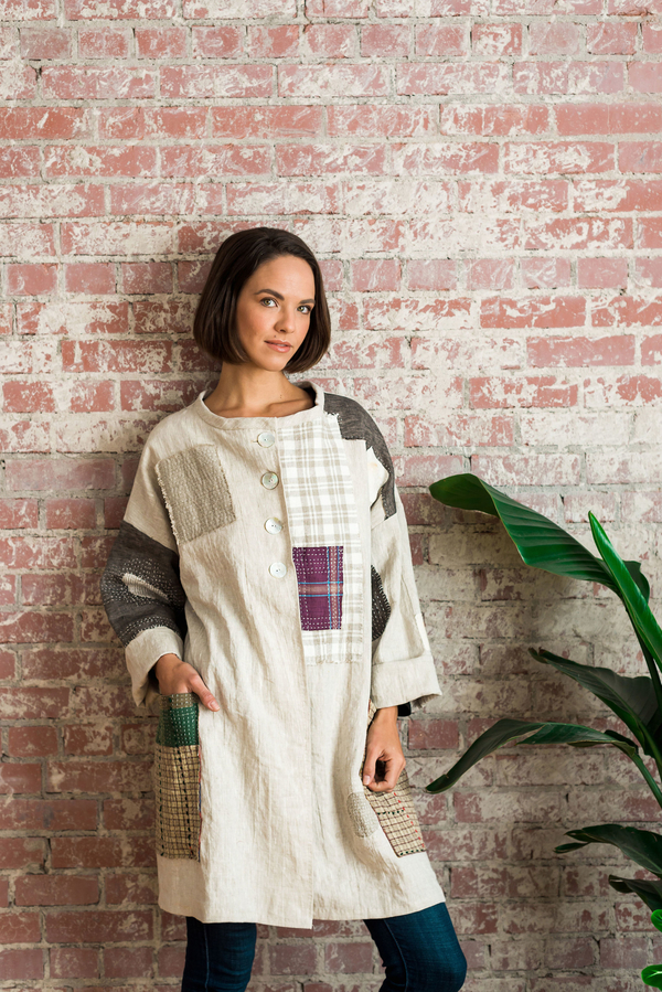 Janice, Clothing inspired by the past using vintage and new linen, styles and hand-crafting.  This is a line...