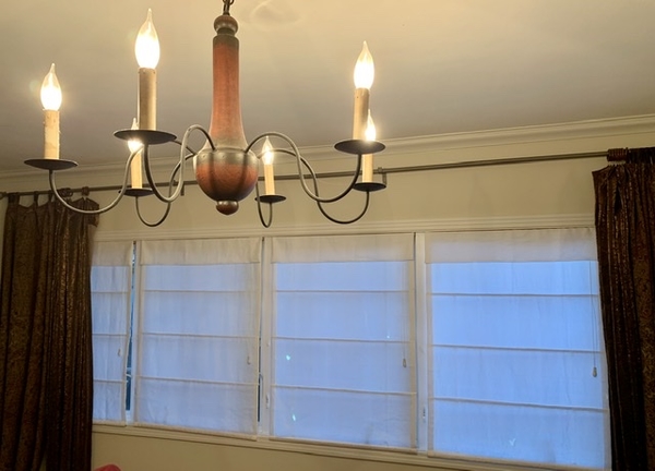 Linda, I made a set of 4 Roman shades using optic white medium weight linen. 
These shades are purposely un...