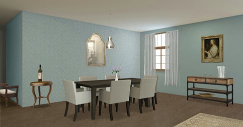 Dominique, formal dining room