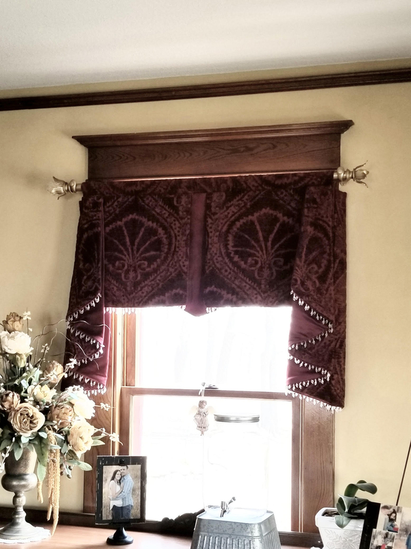 Jill, window treatments for a historic farmhouse.