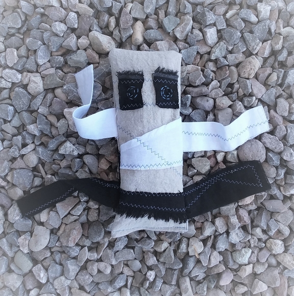 LEIGH, I cant throw any linen scraps away so I make these silly dog toys that my dog Jax likes to shake an...