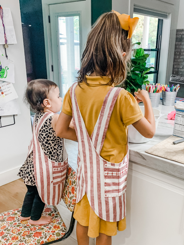 Bonye, How fun to make these pinafore aprons for my two favorite girls, my granddaughters!  Even more fun s...