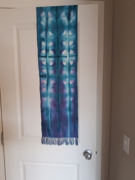 Marilyn, A tie dyed scarf, this the second one of these I made. The first scarf I read that you could set the...