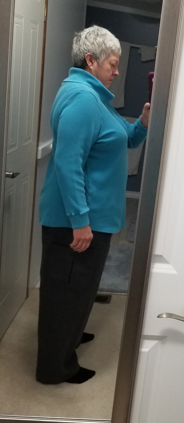 Christi, I wore tights under these for cooler temps. Linen does not static nor cling.
