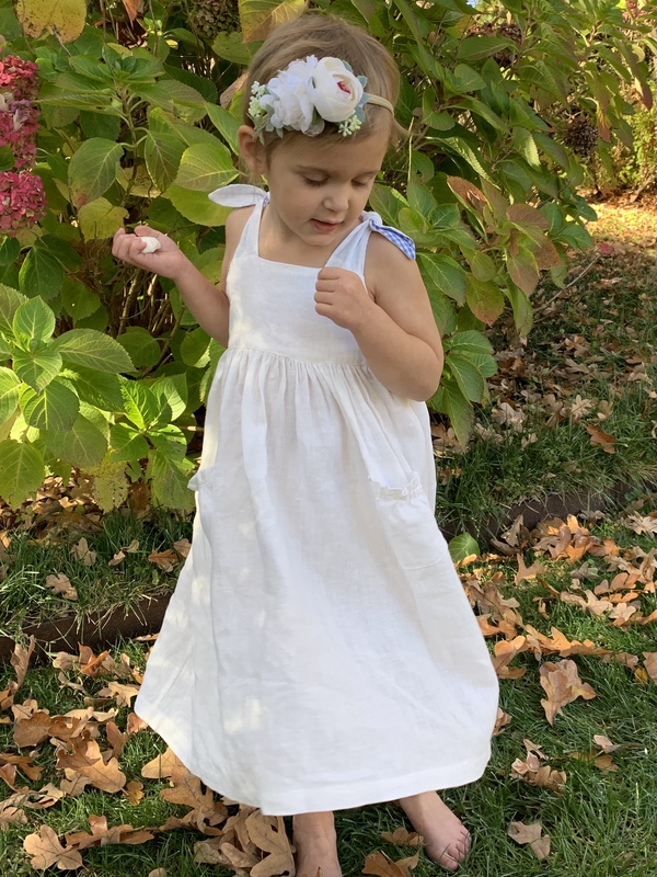 Fusun, This is my granddaughter June bug, she feels like a princess twirling in her bleached linen dress ❤️