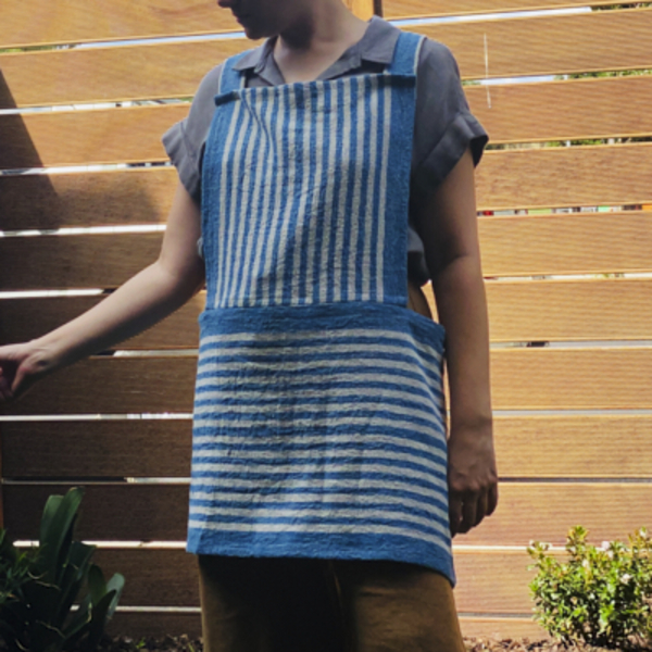 Lauren, A fun apron I made that is easy to simply throw on. It has a cross-back with no ties! perfect for th...