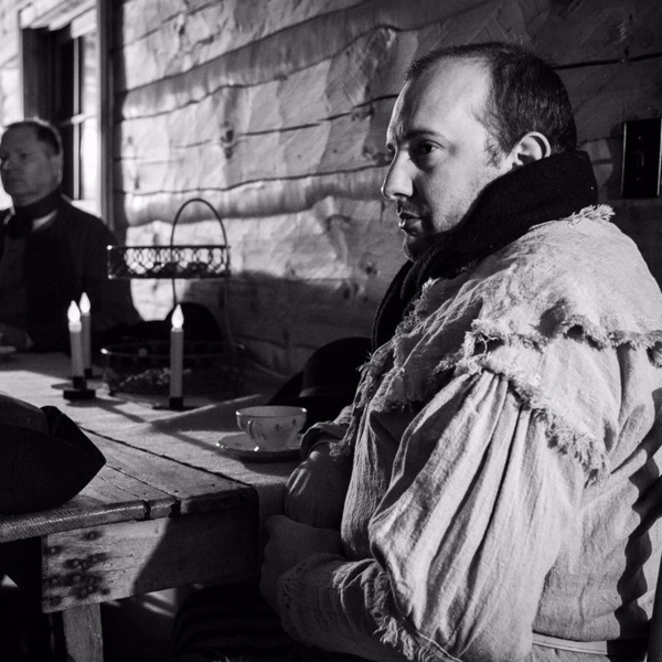 William, Recreation of an American Revolution uniform, known as a hunting shirt.