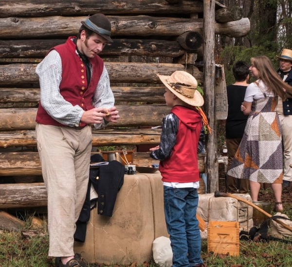 William, Simple linen trousers with side pockets, patterned from early 19th century Royal Navy standards for...