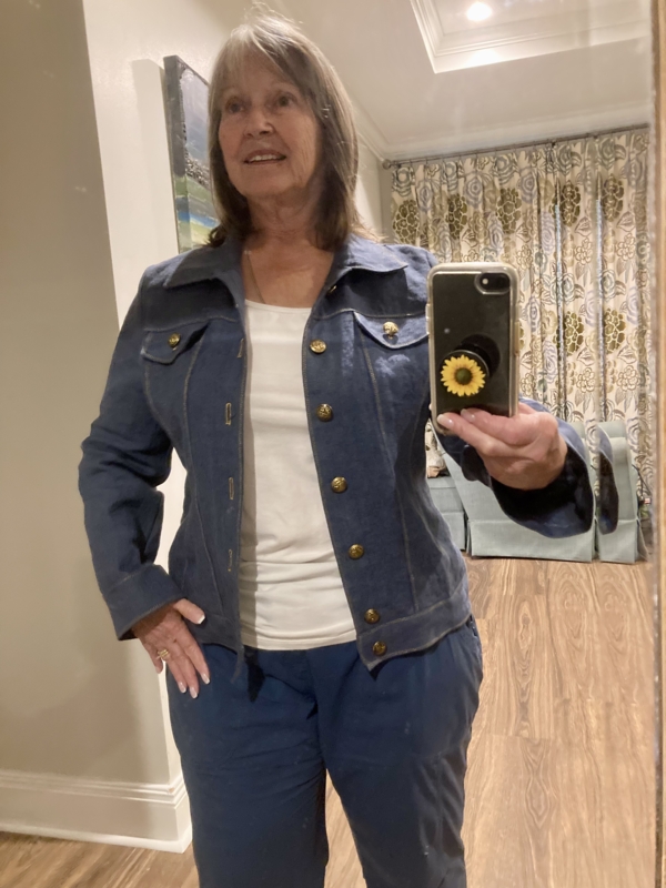 Pamela, Wanted a casual jacket and had some 4C22 Rustic Prestige Fr Premier Finish! 
 I love the results!  G...