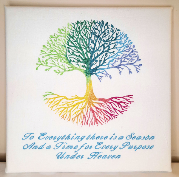 Linda, This Tree of Life Embroidered Wall Art is inspired by the beautiful branching shapes of many tree ro...