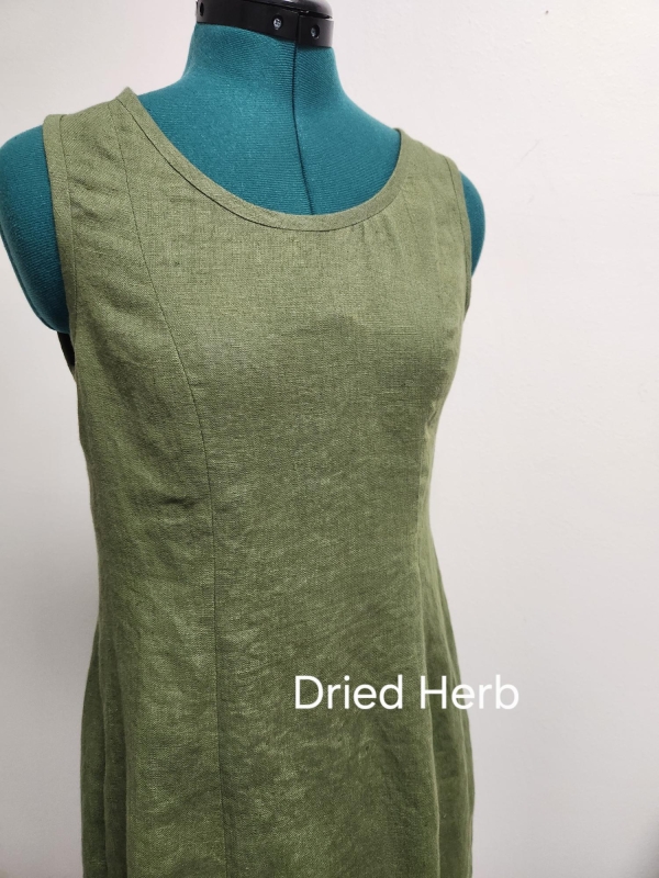 E, McCalls 6920 Perfect pattern for linen dress.
