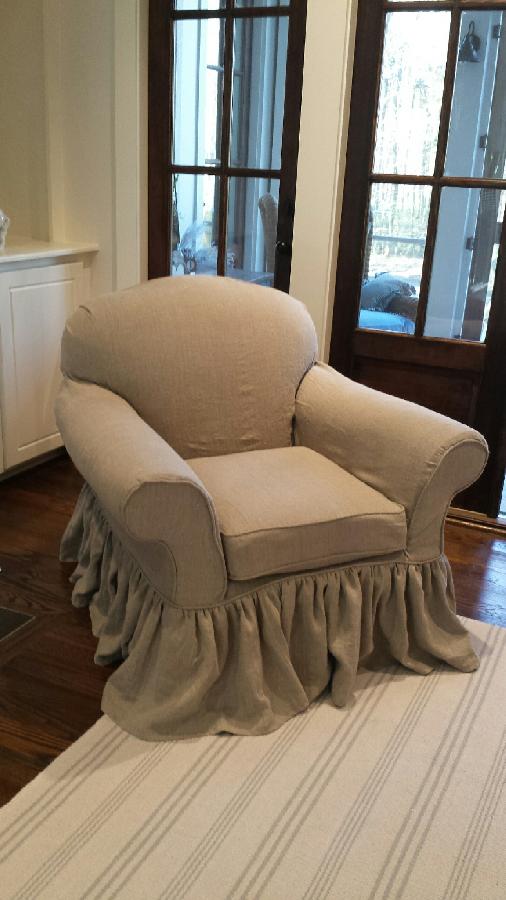 Christy, Another Linen Slipcover...by The Franklin Slipcover Co
