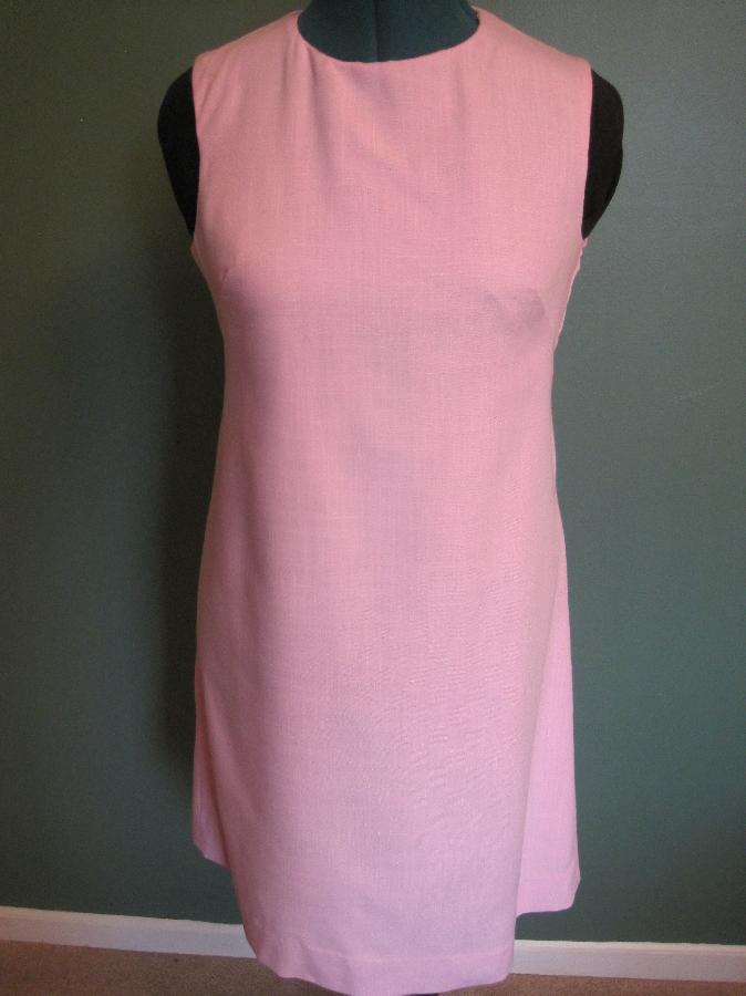 Lucille, Jackie Kennedy style sheath dress.  Made of linen blend. 