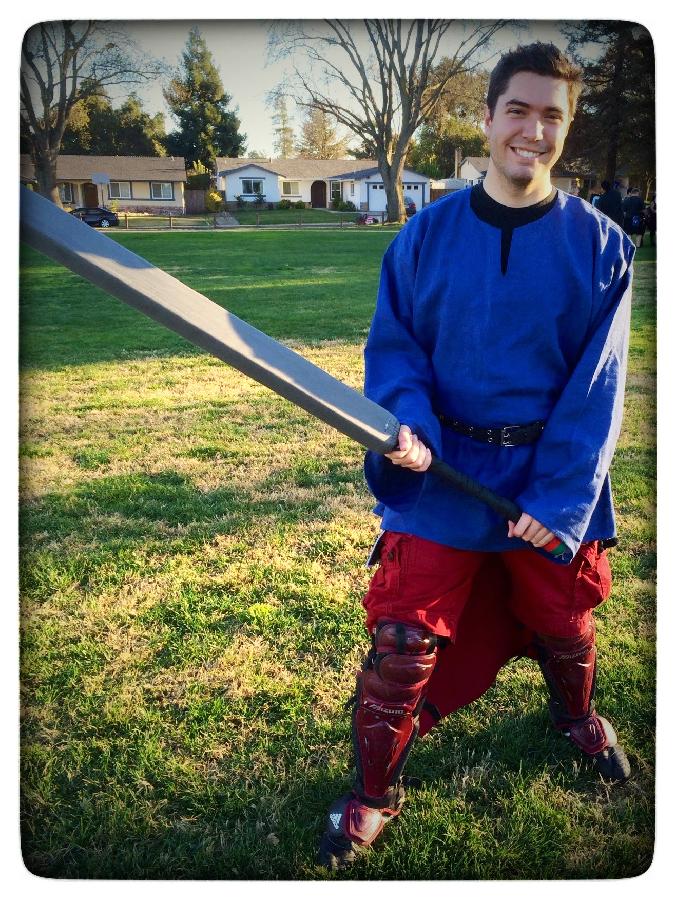 Nicole, Tunic in Strong Blue. 

https://www.etsy.com/shop/FreyjaBattlewear