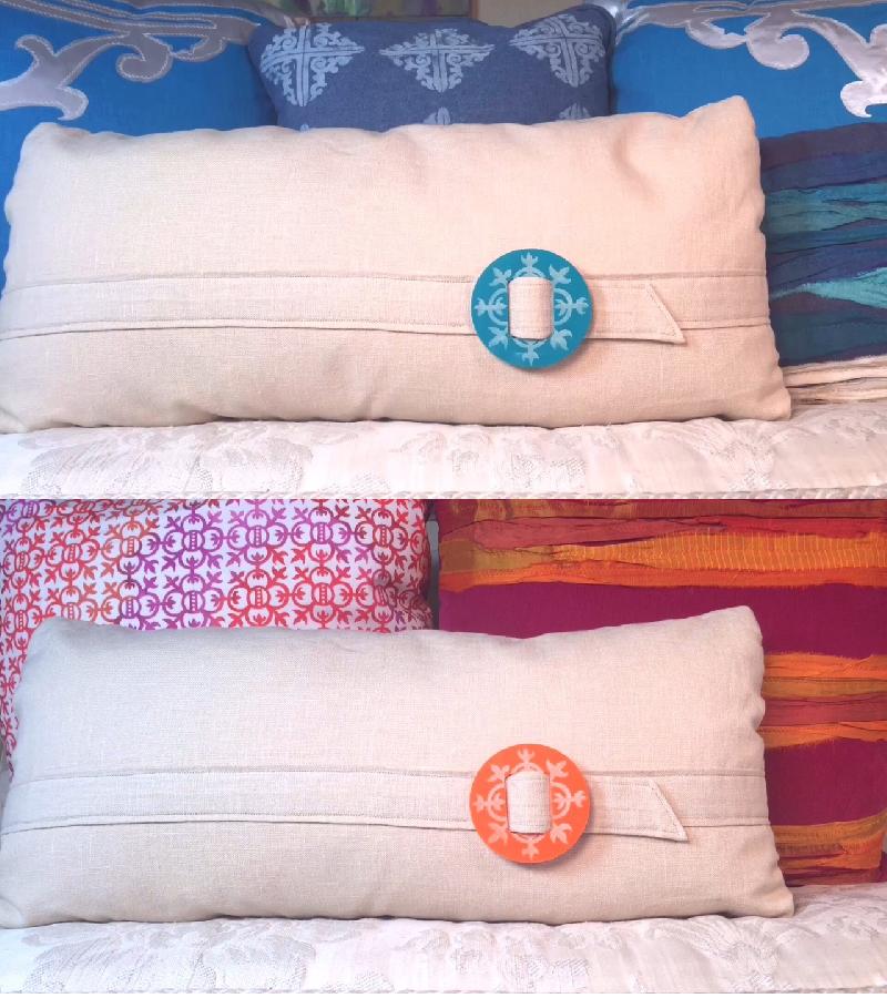 Kathy, I sewed my Verona Buckle Pillow out of FSs lovely Biscotti linen. I designed & made the pillow & th...