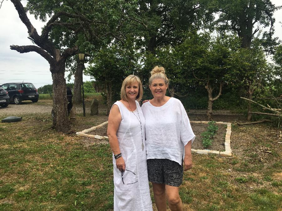 Rita, Used IL19, made the top for my friend and the dress for me, from patterns I create.