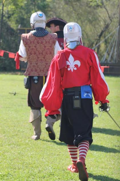 Roxanne, 16th century inspired mens shirt for SCA rapier fighting. White inset on sleeves for contrast, and...