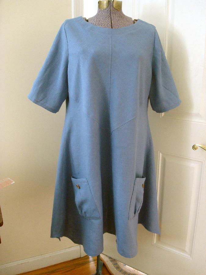 Danita, Slow sewn dress. All seams are serged. It is neatly top stitched. And this it wonderfully comfortabl...