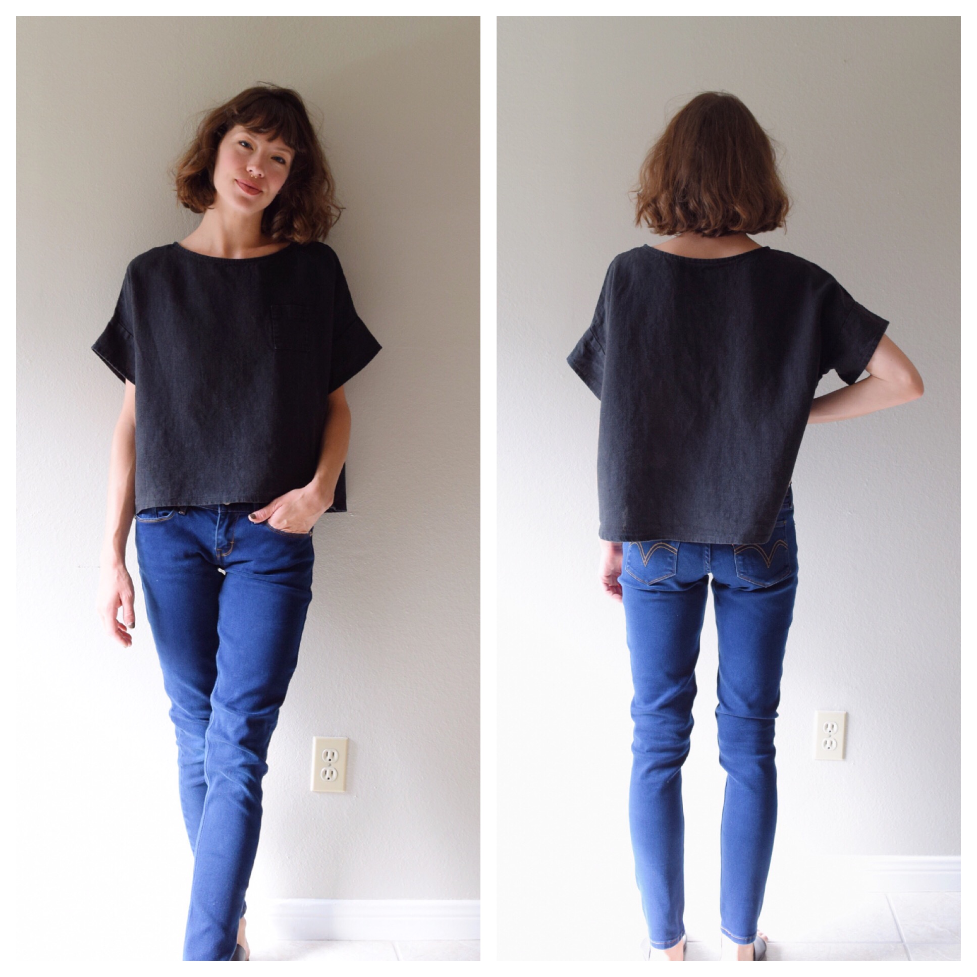 Randee, The tee made in heavy weight black (and more!) available at www.etsy.com/shop/shieldsdesignhouse