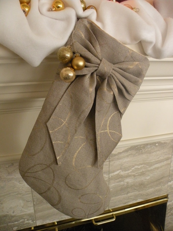 Heidi, Linen Swirl Stocking