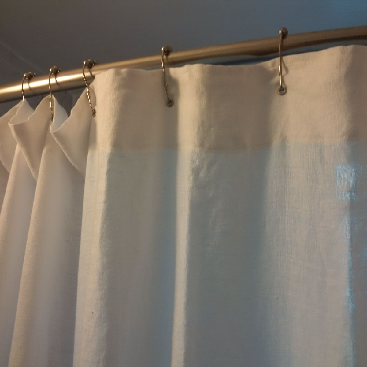Ivy, A shower curtain. It works without a liner. It gets wet of course, but water doesnt splash through,...