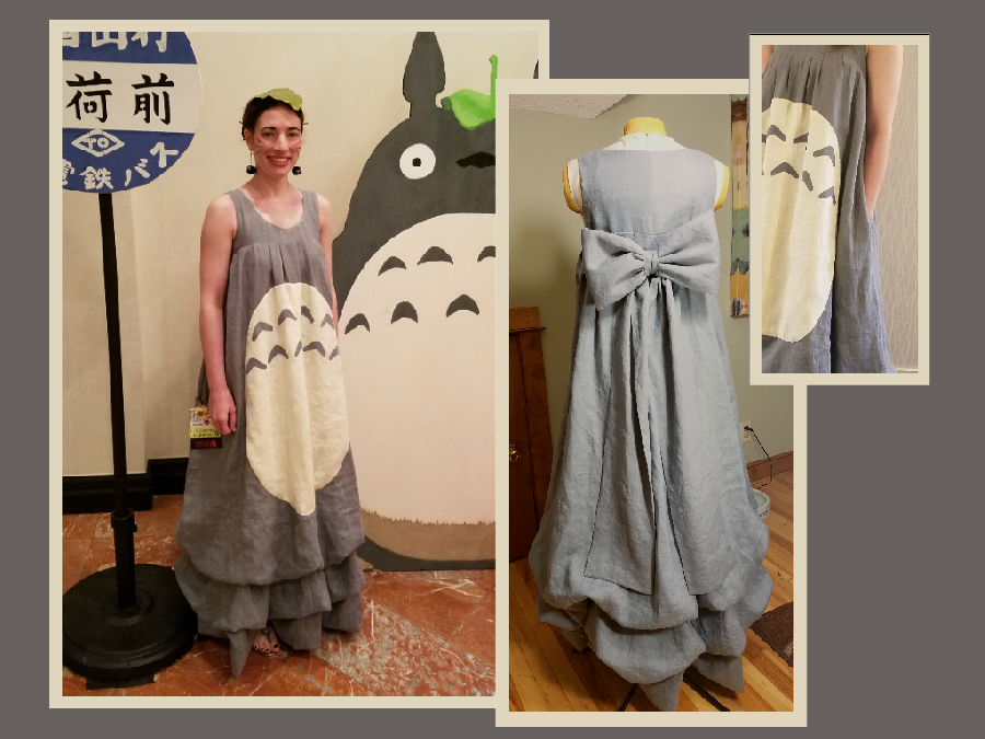 Alicia, My Neighbor Totoro Dress - My local sci-fi convention is in early July, so I wanted a costume that w...