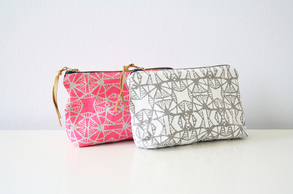 Morgana, I screen printed and sewed these linen makeup bags by hand. They are available in my shop Satchel &a...