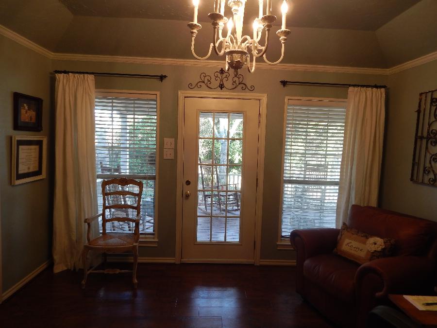 Jill, These are unlined panels in Bleached Softened  I made for my study.  Normally I line my curtains, bu...
