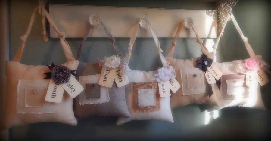 Jill, I recently designed these tooth fairy pillows using your linen in Pale Khaki, Cornsilk, Natural, and...