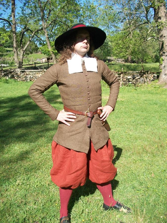 Sean, This outfit was designed to portray a 17th Century English colonist living in Maryland.  The doublet...