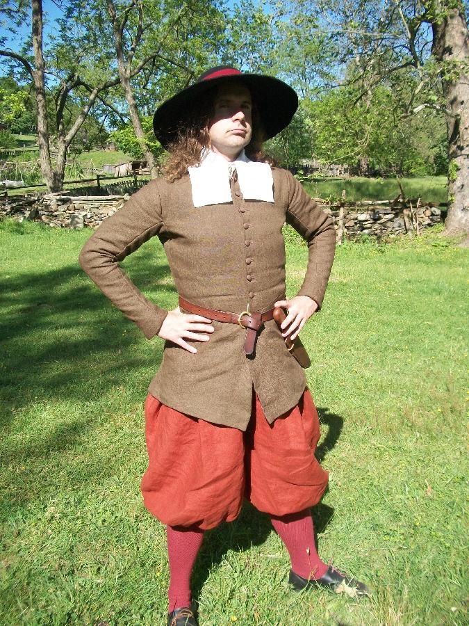 Sean, This outfit was designed to portray a 17th Century English colonist living in Maryland.  The doublet...