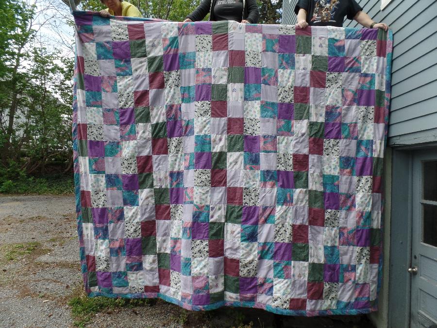Doris, this is one side of the Kings Size quilt I made my granddaughter for her wedding  this year. everyth...