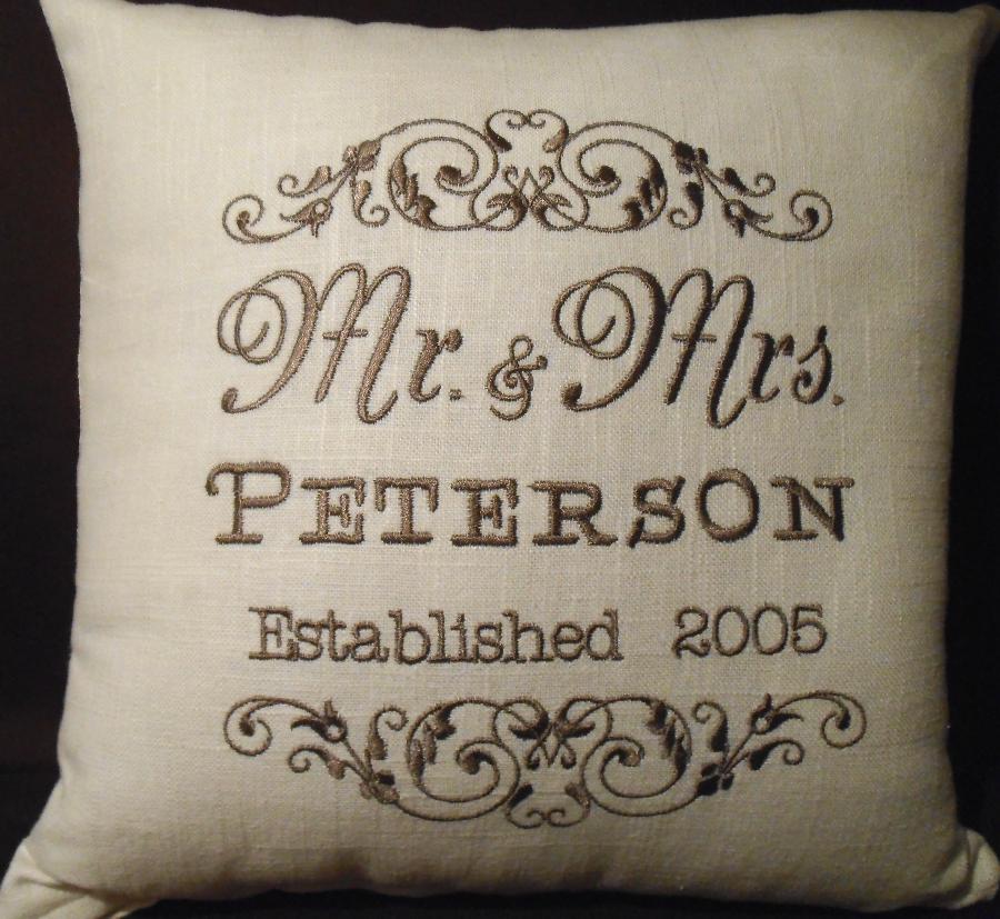Lois, Personalized pillow, perfect wedding or anniversary gift. The perfect keepsake for someone special....