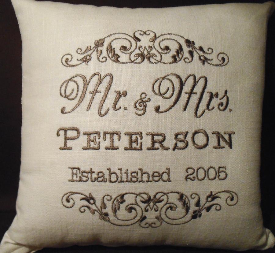 Lois, Personalized pillow, perfect wedding or anniversary gift. The perfect keepsake for someone special....