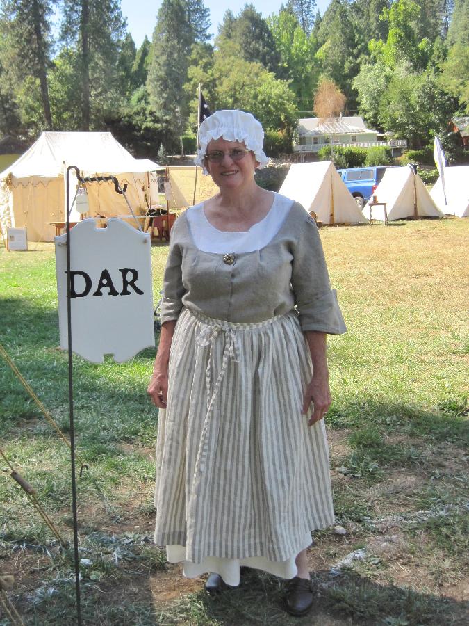 Denia, I participated in the Revolutionary War Reenactment in Grass Valley, California.
This handmade, per...