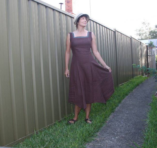 Andrea, All I had was a pattern for a short straight top that didnt reach my belly button, but the idea for...