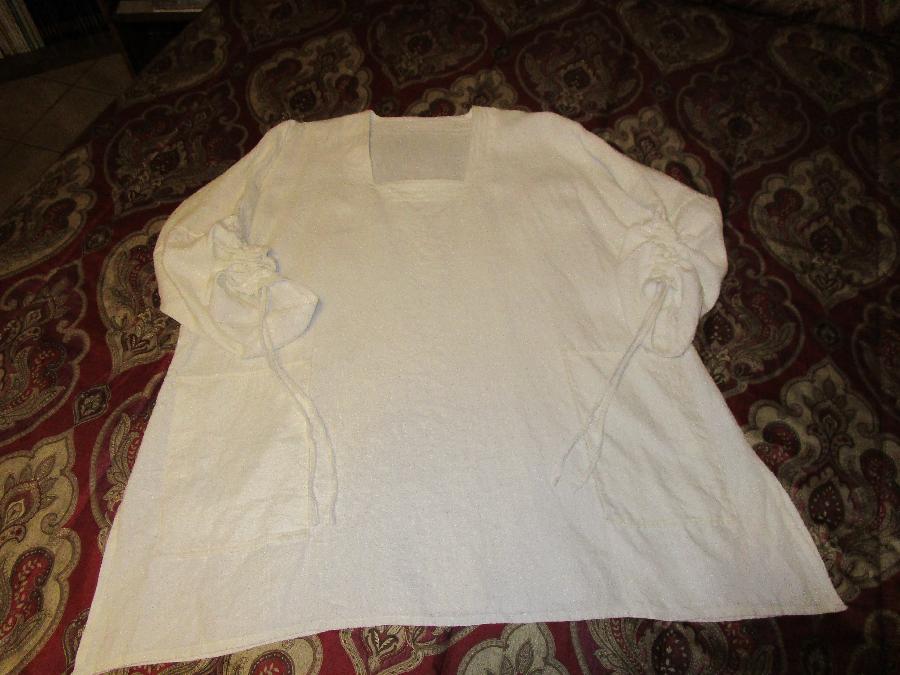 Dionne, Simplicity 1543 Tunic 100% Fabrics-Store Bleached Linen