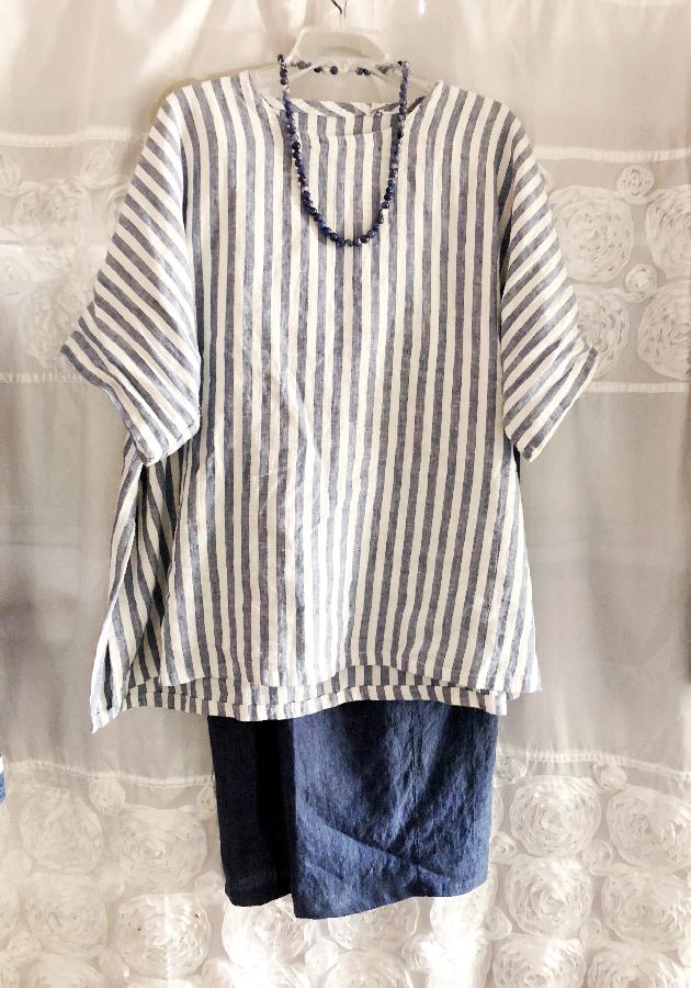 Betty fay, Fabric: IL044 960  
Pattern for top:  Sonya Phillips 100 Acts of Love Shirt No. 1.
Pants:  Ready t...