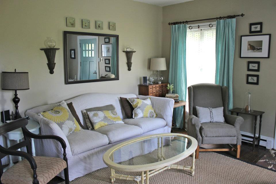 Sharon, This is a view of my living room with my linen slipcovers (which I have washed a million times), and...